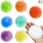 Boo Boo Ice Packs - 8 Small Gel Bead Cold Compress Packs, Instant Pain Relief for Injuries, Teething, Bumps & Bruises - Child-Safe Cooling Pads for First Aid Kits