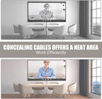 Cord Wall Cover, 118in Self-Adhesive Wire Covers for Cords on Wall, Extension Cable Hider for Floor, Mounted Tv, Home and Office Cavity 0.63" Wx0.31 H