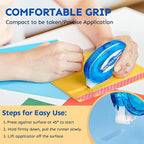 12 Pack Double Sided Tape Roller, 8mm x 315 Inch Permanent Adhesive Scrapbook Tape Dispenser Runner, Glue Tape Roller for Scrapbooking, Crafts and Arts Projects, Photo-Safe, Smooth & Clean