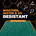 Heavy Duty Poly Tarp 20' x 35' - Bulk Full Pallet (84 Pack) Thick Waterproof, UV Blocking Protective Cover - Reversible Green & Black - 10 Mil Thick Polyethylene - by Xpose Safety