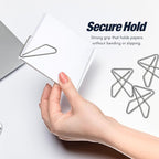 Versatile Butterfly Paper Clips | 1.4mm Thick | 1 x 1.5 Inch | 2-Pack (100 Total) | Rust-Resistant Metal Craft Clips | Office Document Holders | Sewing & DIY Organizer