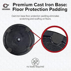 Crowd Control Warehouse CCW Set of 2 Dual Retractable Belt Barrier Stanchion, Cast Iron Base Black Post, IRBB-100D (7.5 Belt, Yellow with"Cleaning in Progress" Black Letters Belt)