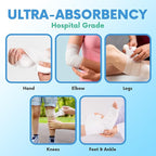 HEALQU Premium Gauze Rolls - 6' x 4.1 Yards - 12 Rolls, Individually Wrapped Conforming Stretch Gauze Bandage - Super Soft Woven Stretch Bandages for Primary Wound Dressing Support