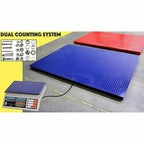 Liberty Scales LS-700-DC Dual Counting Smart Weighing Scale Systems, Size 72" x 72" (6' x 6') - C-Scale (66 lb x .002 lb) / Floor Scale 10.000 lb x 1 lb