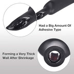 XHF 3/32 Inch(2.4mm) 82 Ft XHF 3:1 Waterproof Heat Shrink Tubing Roll Marine Grade Adhesive Lined Heat Shrink Tube, Insulation Sealing Oil-Proof Wear-Resistant Black