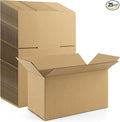 Frametory 11x6x6 Pack of 25 Corrugated Cardboard Packing Shipping Mailing Moving Carton Boxes, Brown
