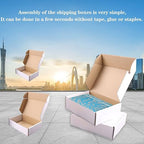 Shipping Boxes, 7"x5"x2"Which is Anti-Impact Come with Exquisite Sealing Label.Suitable E-Commerce Packaging, Shipping Packaging.