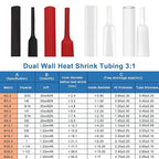 XHF 3/8 Inch 3:1 Waterproof Clear Heat Shrink Tubing Marine Grade Wire Cable Adhesive Lined Tube Insulation Seal Against Moisture Corrosion and Air Leakage, 20 Ft