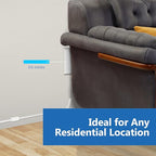LIDER Flat-Face Outlet Extender with 3 Receptacles, Ultra-Thin Wall Plate Plug with Cord Extender and 3-Outlet Power Strip, 8ft Cord, LWE8-315-W2P, ETL-Listed, White, 2 Pack
