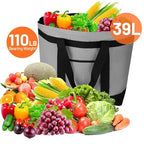 Insulated Reusable Tote Bag for Grocery Shopping for Women/Men, Pizza/Food Delivery Bag to Keep Food Cold/Hot for Uber Eats/Doordash/Grubub, Cooler Bags for Travel/Beach/Picnic, Cooler Bag,Grey
