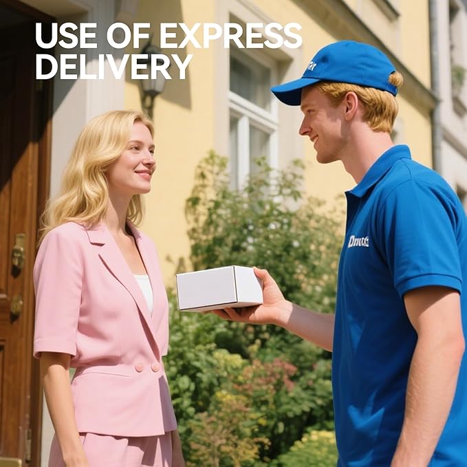 Small Shipping Boxes 3.5x2.2x1.6 Inches, 10-Pack White Corrugated Cardboard Boxes for Mailing, Storing, Gift Packaging