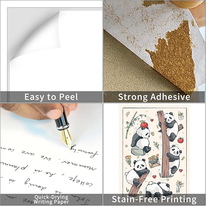 8.5" x 11" Full Sheet Label Sticker Paper for Laser & Inkjet Printers,Self Adhesive Full Page Shipping Labels,Printable White Matte Mailing Label Stickers(900 Sheets,900 Labels)