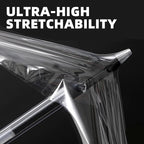 ROSEUP Clear Stretch Wrap Film 5" x 1000ft Roll with Handle, 80 Gauge Thick Cling Plastic Wrap for Moving, Pallet Wrap, Self Adhering Packaging Heavy Duty Shrink Film, 4 Pack