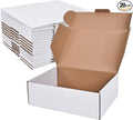 12x9x4 Inches Shipping Boxes Set of 20,White Corrugated Cardboard Box Literature Mailer for Small Business, Literature Mailer Box Packaging Supplies