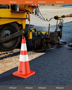[48 Pack] HiGiant 28 inch Traffic Safety Cones with Reflective Collars, Sturdy Orange PVC Cones for Road Safety, Parking lot and Driving Training