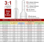 Chanzon 3:1 Ratio - 80ft Roll - Heat Shrink Tubing 1/4" (6.4mm) - Marine Grade Waterproof Adhesive Lined - (25M Total Length) Clear/Transparent Polyolefin Sleeving Wrap Shrinking 3 to 1 Ratio 1pcs
