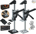 Labor Saving Arm Jack 2 Pack,15.5 Inch Stainless Steel Furniture Lifts with Handbag,Hand Furniture Jack Lift Tool for Installing Cabinets,Flooring&Windows,Load 660LBS