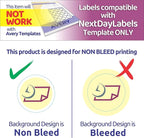 NextDayLabels - Laser/Ink Jet White Labels (2" Round for None Bleed Printing - 20 Per Page | 2000 Labels)