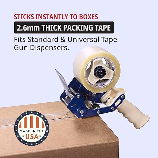 Tape Logic 2" x 55 yds Acrylic Packing Tape 2.6 Mil, Clear (6-Pack) Heavy Duty Packing Tape Rolls for Sealing Boxes at Home, Warehouse, & Office, Supplies for Packaging, Shipping, Moving
