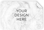 100 Custom Vinyl Stickers - Upload Your own Image, Text, Design, Logo - Personalized Logo Labels for Handmade, Packaging, Bottle, Jars, Candle, Brand Stickers (Silver Marble, 4x2)