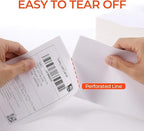 Sale4Less 4000 Fanfold 4 x 6 Direct Thermal Shipping Labels - Label Compatible DYMO Label writer Rollo & Zebra with Perforated line for Thermal Printers labels - Commercial Grade - Manufactured By UPS