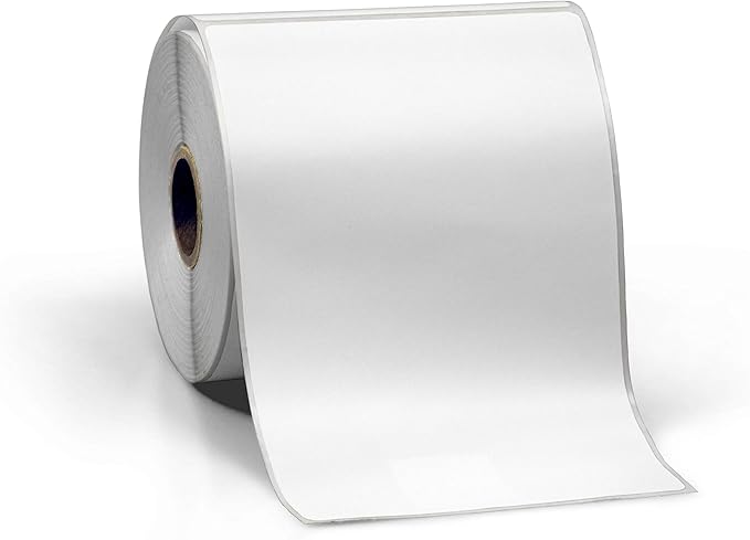 4" X 6" Direct Thermal Perforated Stickers Labels for Shipping Labels, Inventory, and Color Coding - Compatible with Zebra, Rollo, Godex and More (White, Pallet)