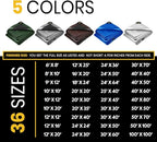 PROTARP Extra Heavy Duty 16 Mil Tarp Cover, Waterproof, UV Resistant, Rip and Tear Proof, Poly Tarpaulin with Reinforced Edges for Roof, Camping, Patio, Pool, Boat. (Blue 6′ X 8′)