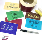 NextDayLabels 500 Rectangle Stickers (3" x 5") - Color Coding Labels Roll - Moving Labels for Boxes, Colored Inventory Stickers for Packing, Organizing, and Storage (Teal)