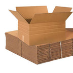 Box USA Shipping Boxes 24"L x 18"W x 12"H 10-Pack Multi-Depth Single Walled Corrugated Boxes for Shipping, Packaging, Moving, Storage Box for Home or Business, Strong Wholesale Bulk Boxes