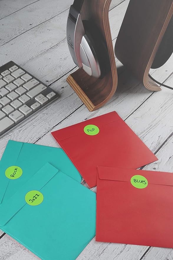 Royal Green Colored Label Dot Stickers for Inventory and Labeling - 25mm/1 Inch Round Sticker in Pastel Purple (1Roll - 600 Pack)