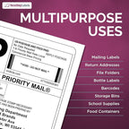 NextDayLabels - Full Page Labels 8.5 x 11 - White Shipping Labels - 8.5 x 11 Label Paper for Printer - Large Blank Matte Sticker Printer Paper - Laser/Inkjet Printer Labels (1 Per Sheet, 50 Labels)