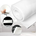 Amylove Polyurethane Foam 2/5" x 59" x 79" High Density Cushion Upholstery Foam Sheet for Seat Replacement DIY Projects Chairs Headboards Sofas Home(White)