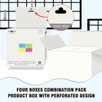 PARLAIM 3 X 5 Inch 4Rolls/1000 Per Roll Rectangle Inventory Color Coding Labels,Roll Square Label Stickers for Home (Fluorescent Green)