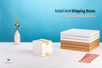 White 5x5x5 inches Shipping Boxes, Corrugated Cardboard 5x5 Box for Small Business Mailing, Packaging and Storing, 25 Pack