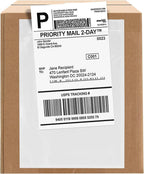 100 Count 7" x 10" Shipping Label Envelopes, Clear Packing List Pouches with Self-Adhesive Back, Top Loading for Shipping Labels Sleeves, for Packing Slips, Labels Invoices & Paperwork. GPI