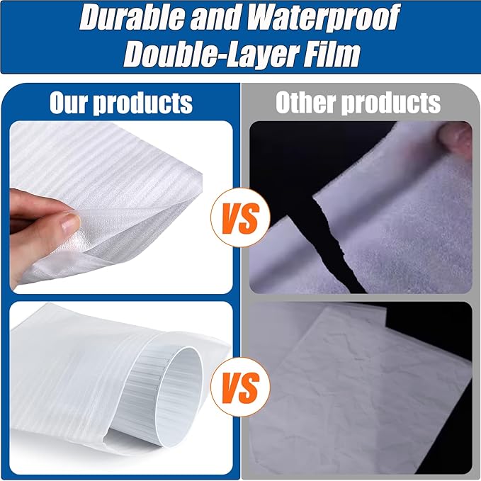 100 Pack Foam Pouches, Cushion Foam Wrap Pouches for Moving and Storing, 8"x10" Foam Wrap Pouches Protect Fragile Items, Protect Mug, Glasses, China, and Dishes, Packing supplies