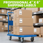 ADHES 4x6 Thermal Shipping Labels 4 Pack – 220 Labels Per Roll, 880 Total, Top-Coated Strong Adhesive Thermal Label Printer Paper, BPA/BPS free 4x6 Shipping Labels for Mailing and Packaging