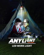 Led Work Light with 4 Modes,1200LM Portable COB Magnetic Light,3350mAh Recharge Spotlight and Floodlight,150° Rotate IP65 Waterproof for Car Repair and Camping (2 Packs Without Hook)