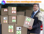 400 Large Moving Labels for Boxes Color-Coded Label Stickers Packing Labels for Moving 6 x 4 Colored for Home Organization Projects, Bins, Kitchen Storage Containers