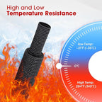 2 in 1 Heat Shrink Braided Sleeving Fabric Tubing-Ideal fit Irregular Shape Hose/Cable/Wire (3/4"(19mm), 100FT)