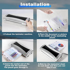 200 Pack Laminating Sheets, 5Mil 9" x 11.5" Laminating Pouches，Clear Thermal Laminating Plastic Paper Laminator Sheets, Holds 8.5 x 11 Inch Sheets (5 mil/200 pcs)