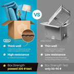 Tall Moving & Shipping Boxes 5 x 5 x 36 inches (5-Pack) - Extra Strength 200 lb vs Regular - Corrugated Cardboard Boxes for USPS/UPS/FEDEX - Strong Moving Box - Shipping Box by IDL Packaging