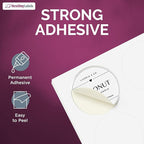 NextDayLabels 3.33 Inch Round Matte White Labels - Laser/Inkjet Printer Compatible (600 Labels)