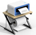 Label Holder for Rolls and Fan-fold Labels, Shipping Thermal Label Holder for Desktop Thermal Printer, Thermal Printer Accessory Supplies for Home, Office, Small Business-White