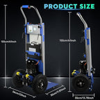 Electric Stair Climbing Hand Trucks Dolly Cart, 900lb Capacity Heavy Duty Stair Climber with Ropes, Carry Heavy Objects Up and Down Stairs Effortless for Furniture Logistics Warehouse