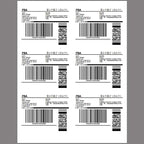 White Sticker FBA Labels – 4" x 3.33" – Laser/Inkjet Compatible – (6 Label/Sheet), 1000 Sheets - 6000 Total Adhesive Labels