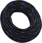 30ft PET Expandable Sleeving Wire Cable Sleeve (1/6", Steel Blue&Black)