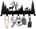 Wall Mounted Key Rack | Metal Key Rack Hook Organizer | Metal Key Organizer with 7 Hooks Wall Decoration for Front Door, Hallway, Kitchen, Office