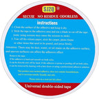 Double Sided Carpet Tape 2 in x 22 yd Heavy Duty - Strong Adhesive for Area Rugs, Mats, Stairs on Hardwood, Tile, Concrete Floors No Residue Removable