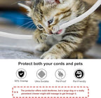 Secbolt Cord Protectors from Pets No Chew, 10ft - 3/4 inch Ultra Durable Cord Covers for Pets, Bite-Resistant Cable and Wire Protector for Cats, Dogs, Rabbits - White